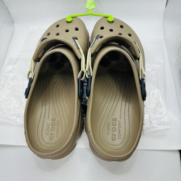 Crocs Classic All Terrain Clog Khaki Tan Outdoor Water Shoes | Men’s Size 12 US